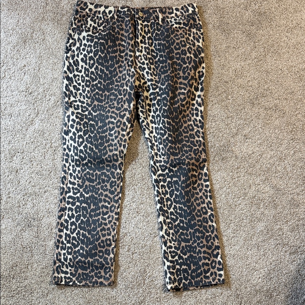 Oat NY Leopard Print denim